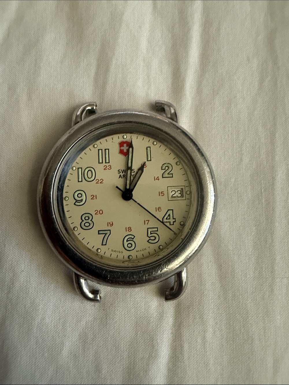 Vintage Swiss Army Men’s Watch Delta Field Cavalry Watch Time Stainless Steel